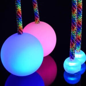 LED poi and knobs