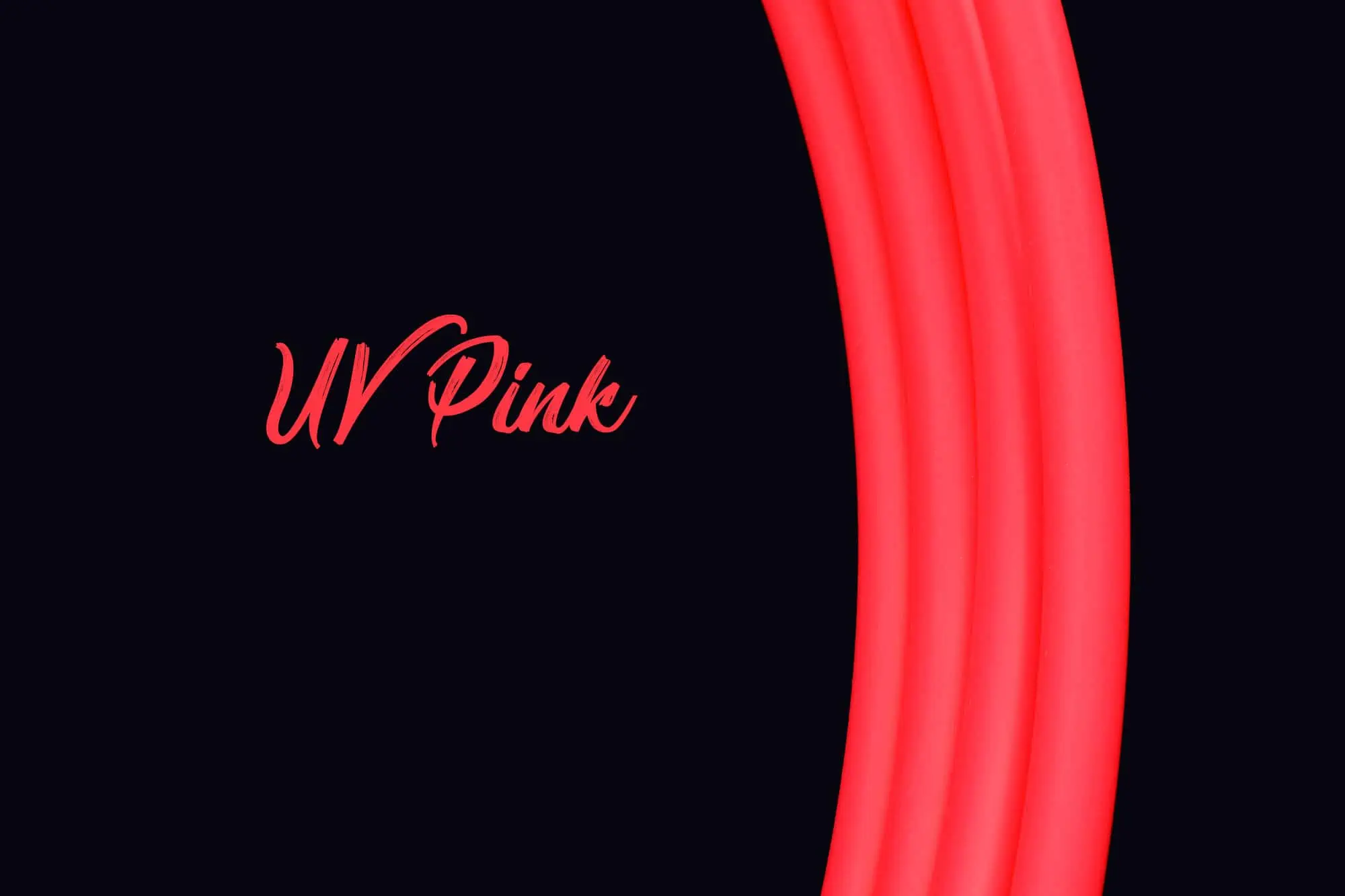 3/4″ UV Pink polypro hoop